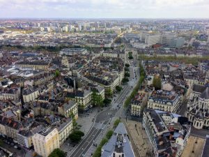 la ville de nantes vue du ciel